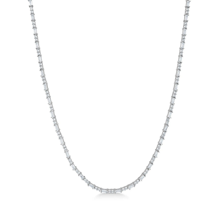 Mads Z Celestial by Medina halsband i sterling silver med klara topaser, elegant och klassisk design. Modell 3126904-1