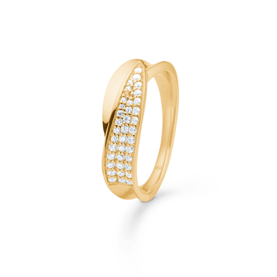 Mads Z Gloria 8kt Guld Ring med Zirkonia - Ringe - 3347073-001