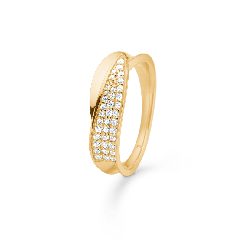Mads Z Gloria 8kt Guld Ring med Zirkonia - Ringe - 3347073-001