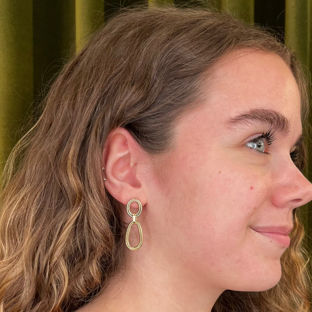 Mads Z Golden Orbit 8kt Guld Øreringe - Øreringe - 3310005