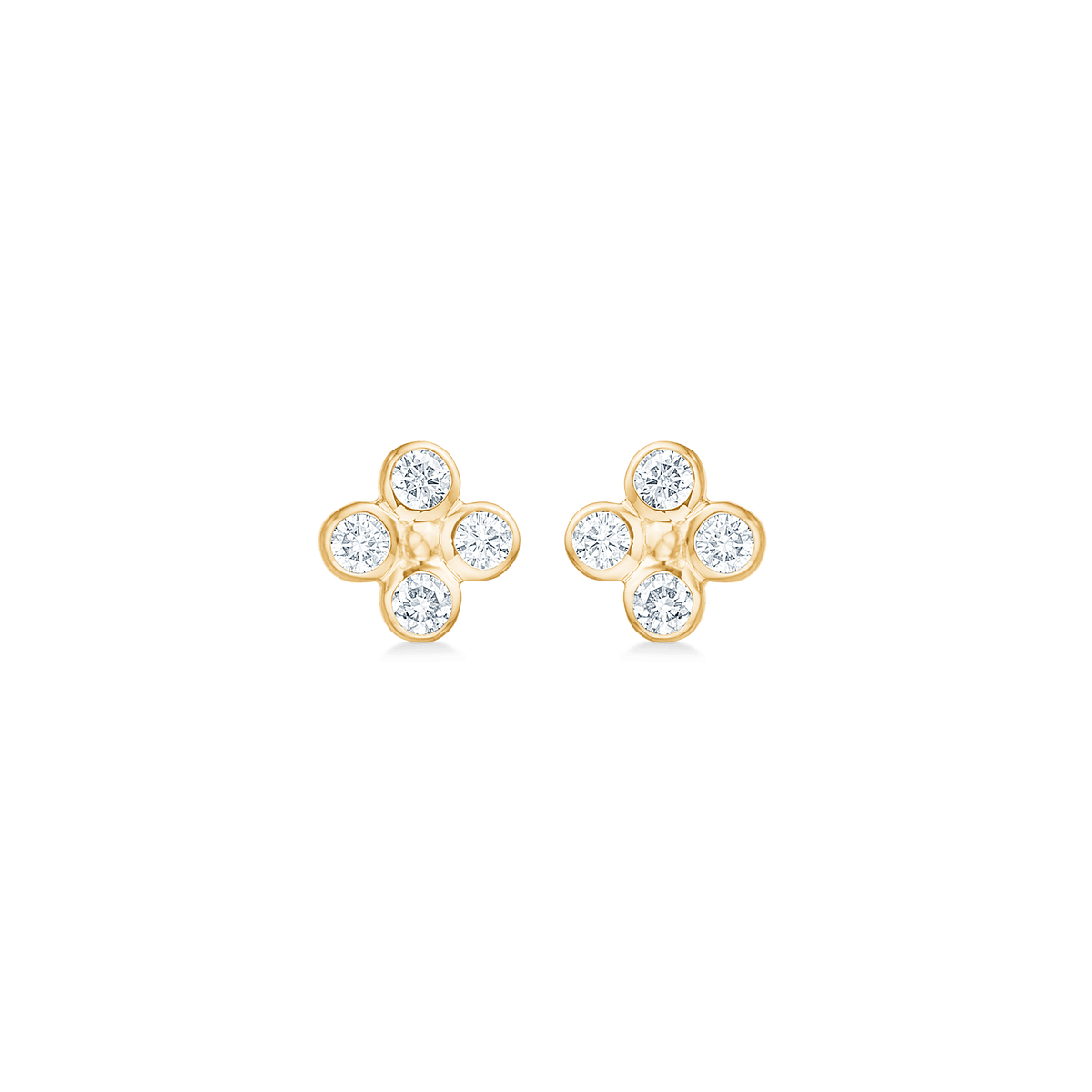 Mads Z Sophias Bloom 14kt Guld Ørestikker m. 0.16ct W.si - Øreringe - 1511194