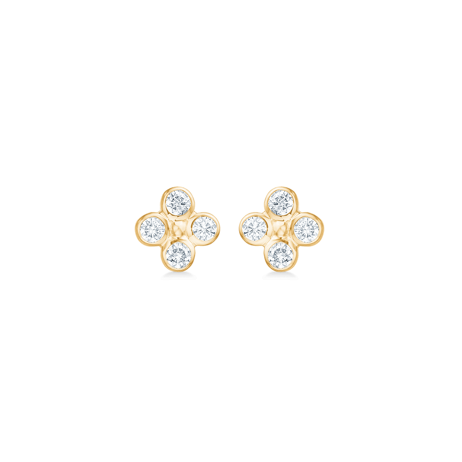 Mads Z Sophias Bloom 14kt Guld Ørestikker m. 0.16ct W.si - Øreringe - 1511194