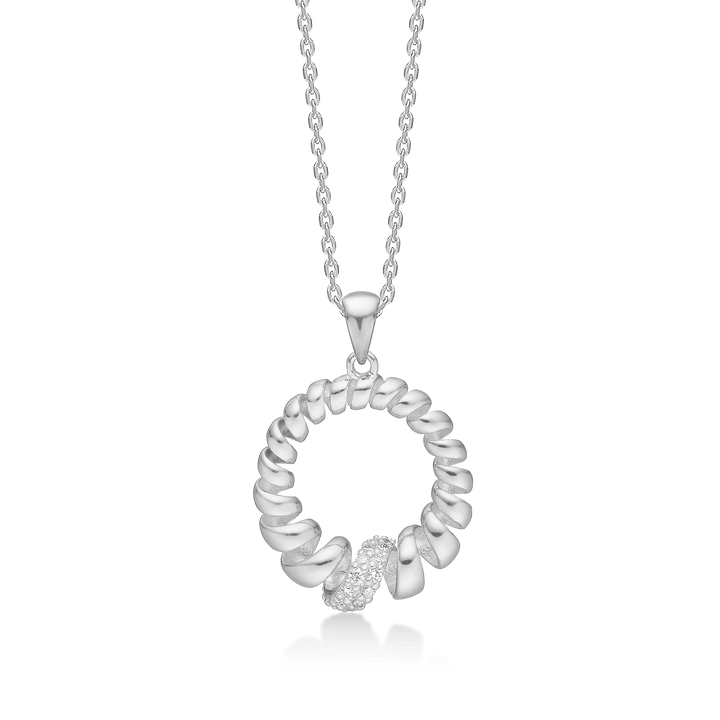 Mads Z Swirl White Topaz Sølv Halskæde - Halskæde - 2126159