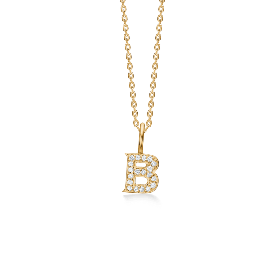 Mads Z Tender Love Bogstavs 14kt Guld Vedhæng m. Diamanter - Vedhæng - 1531100-002