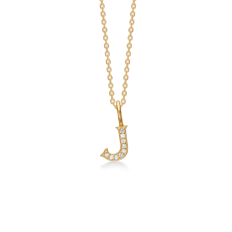 Mads Z Tender Love Bogstavs 14kt Guld Vedhæng m. Diamanter - Vedhæng - 1531100-010