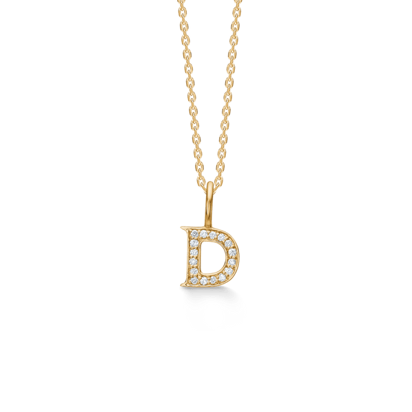 Mads Z Tender Love Bogstavs 14kt Guld Vedhæng m. Diamanter - Vedhæng - 1531100-004