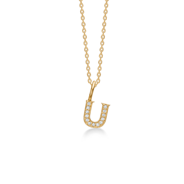 Mads Z Tender Love Bogstavs 14kt Guld Vedhæng m. Diamanter - Vedhæng - 1531100-020