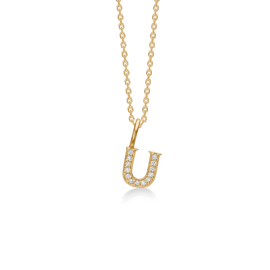 Mads Z Tender Love Bogstavs 14kt Guld Vedhæng m. Diamanter - Vedhæng - 1531100-020
