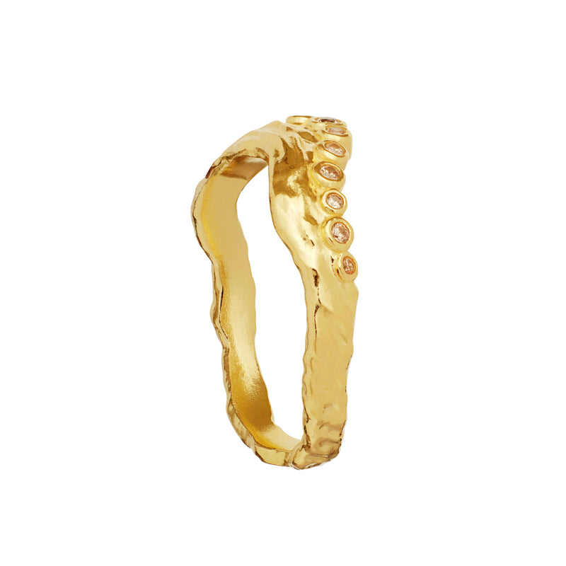 Mannesten Selene Forgyldt Ring m. Zirkonia - Ringe - 4866A-001