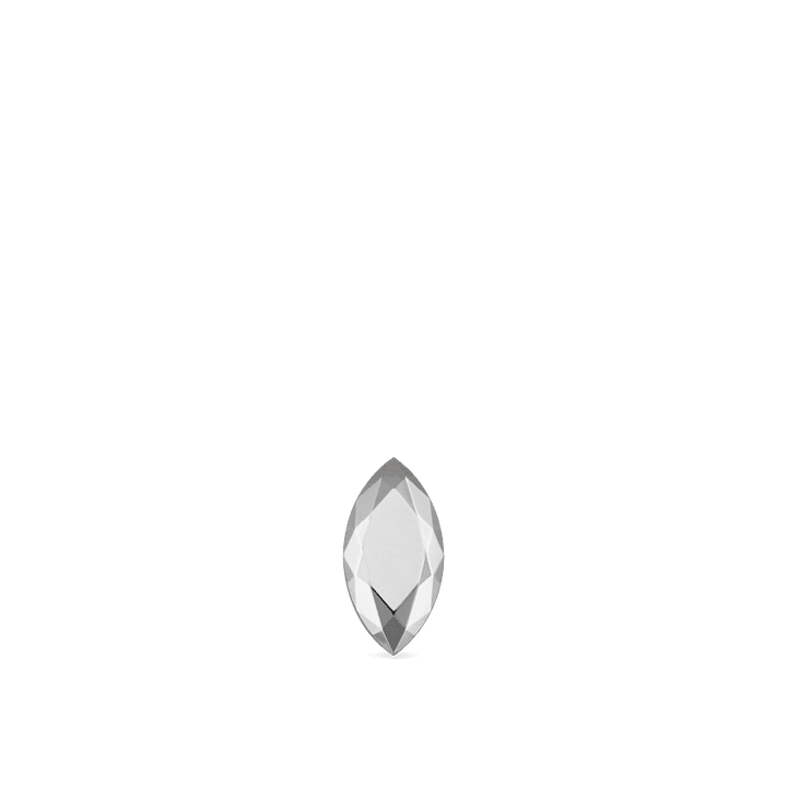 MARIA TASH 14KT Faceted White Gold Marquise Threaded Stud Earring - Øreringe - XMQFC-WG-W55-001