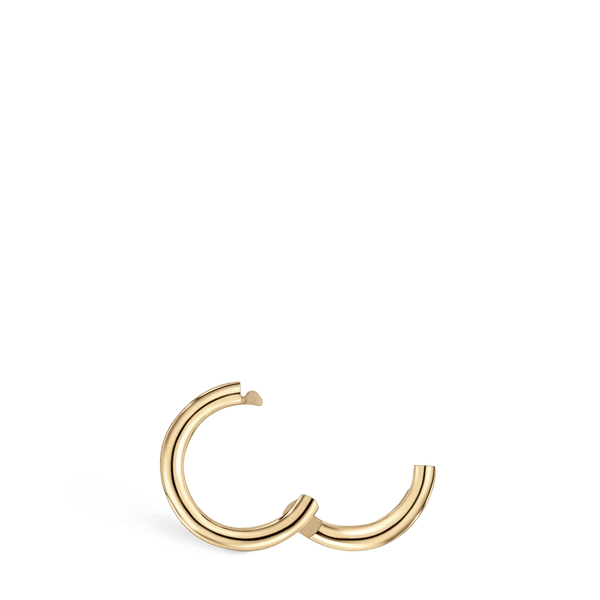MARIA TASH 5mm Plain Gold Hoop - Øreringe - XR-YG-D5-G18