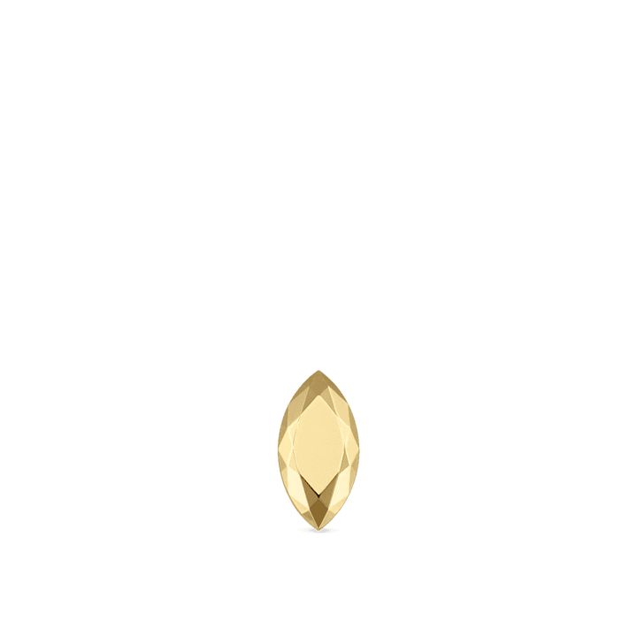 MARIA TASH Faceted Gold Marquise Threaded Stud Earring - Øreringe - XMQFC-YG-W55-001