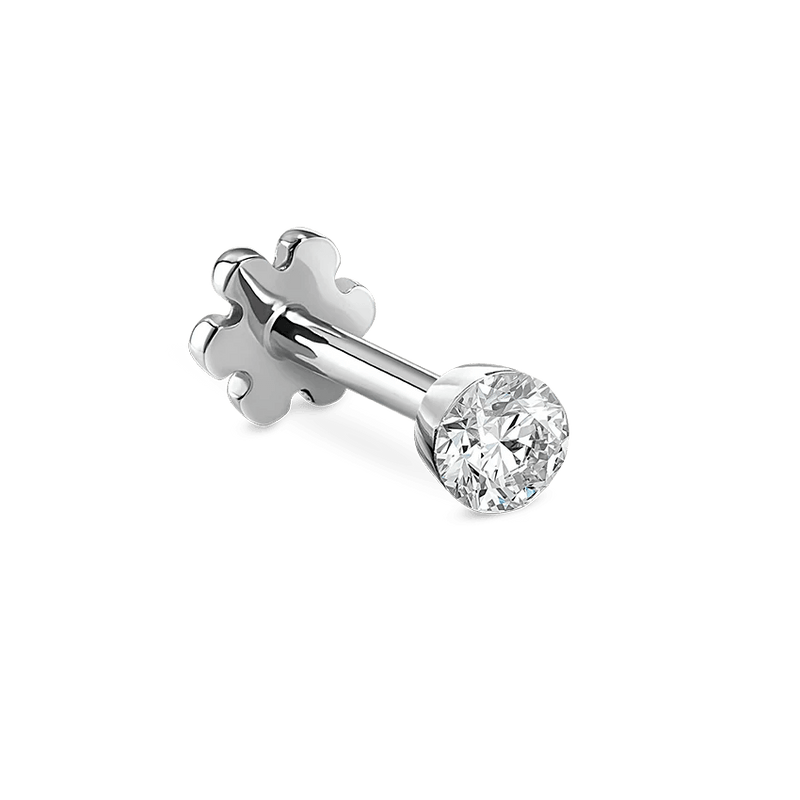 MARIA TASH Invisible Set Diamond 2mm Hvidguld - Øreringe - XIVD-WG-W2-001
