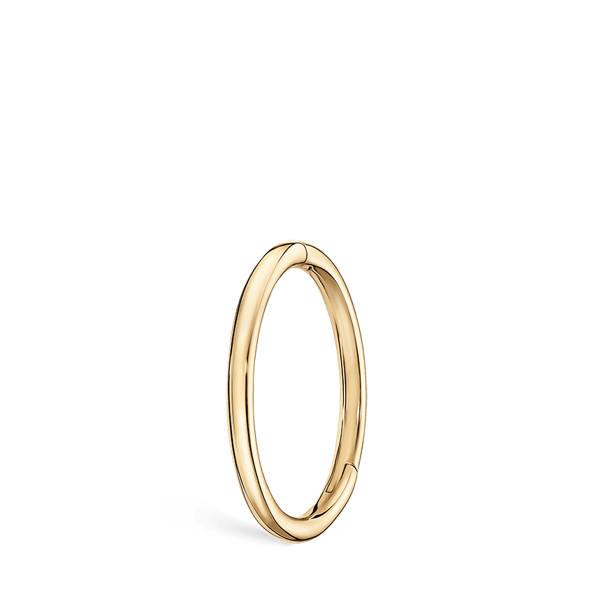 MARIA TASH Plain Gold Hoop 9,5mm - Øreringe - XR-YG-D95-G18