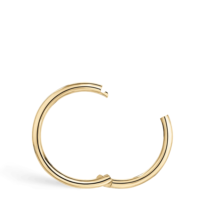 MARIA TASH Plain Gold Hoop 9,5mm - Øreringe - XR-YG-D95-G18