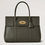 Mulberry Bayswater Juniper Green Small Classic Grain Väska