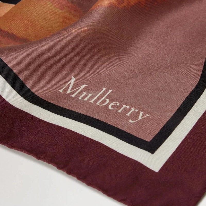 Mulberry Butterfly Wings square Scarf - Black Cherry - Tørklæder - VS4832/090K560