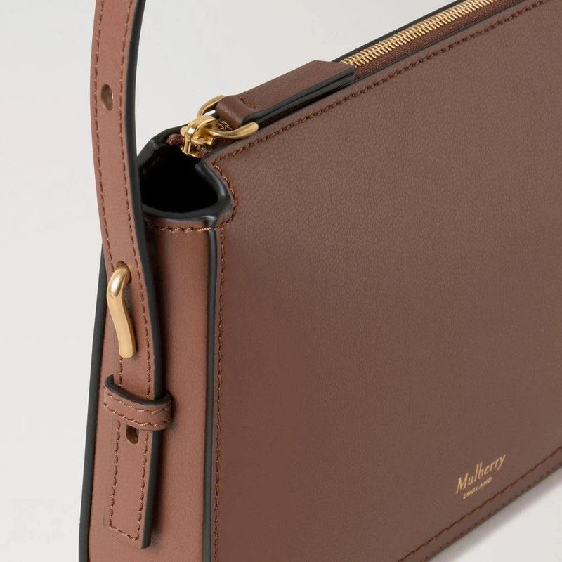 Mulberry Clovelly Pouch Micro Classic Grain Bright Oak - Clovelly - RL8729/587G222