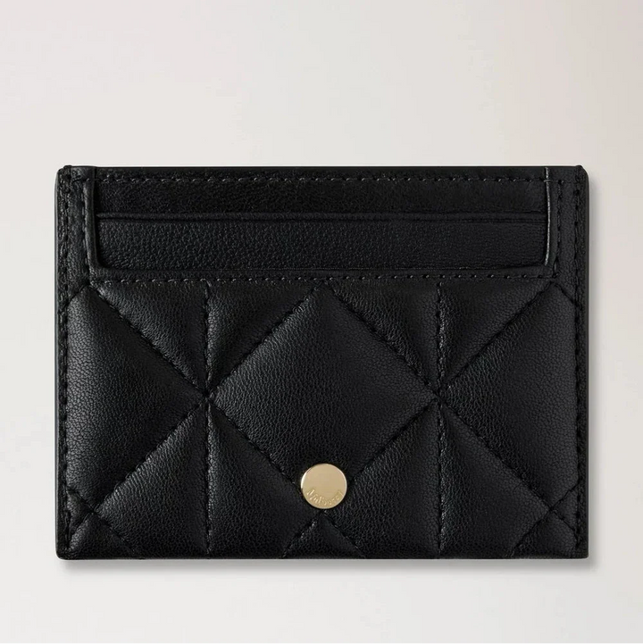 Mulberry Kreditkortsslip Svart Quiltning i svart quiltat läder med gulddetalj. Modell RL8898676A100