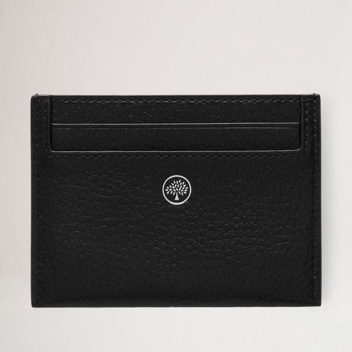 Mulberry Kreditkortsslip Small Classic Grain Heritage Black i svart präglat läder med diskret logotyp, modell RL7399205A100
