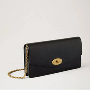 Mulberry Darley Clutch Small Classic Grain Black Väska