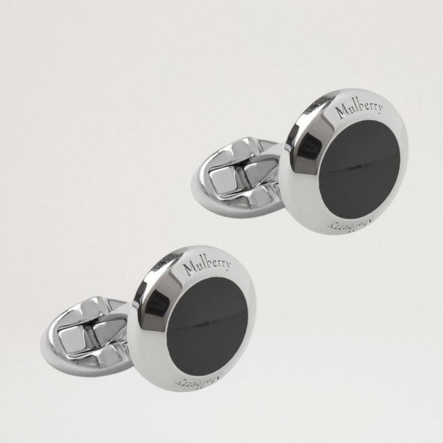 Mulberry Enamel Coin Cufflink - Manchetknapper - QC1929/000A100