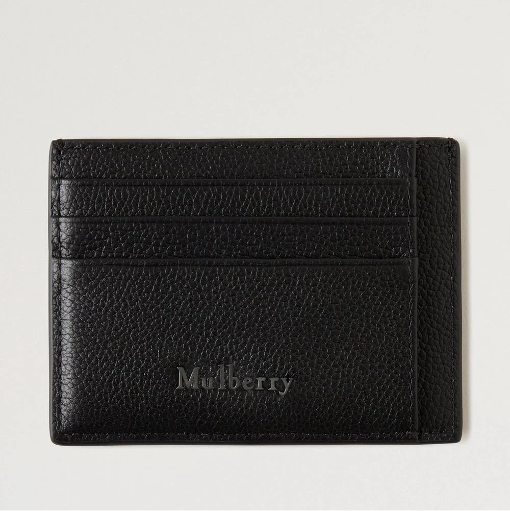 Mulberry Farringdon Korthållare Svart i svart präglat läder med flera korthållare. Modell RL8278645A100