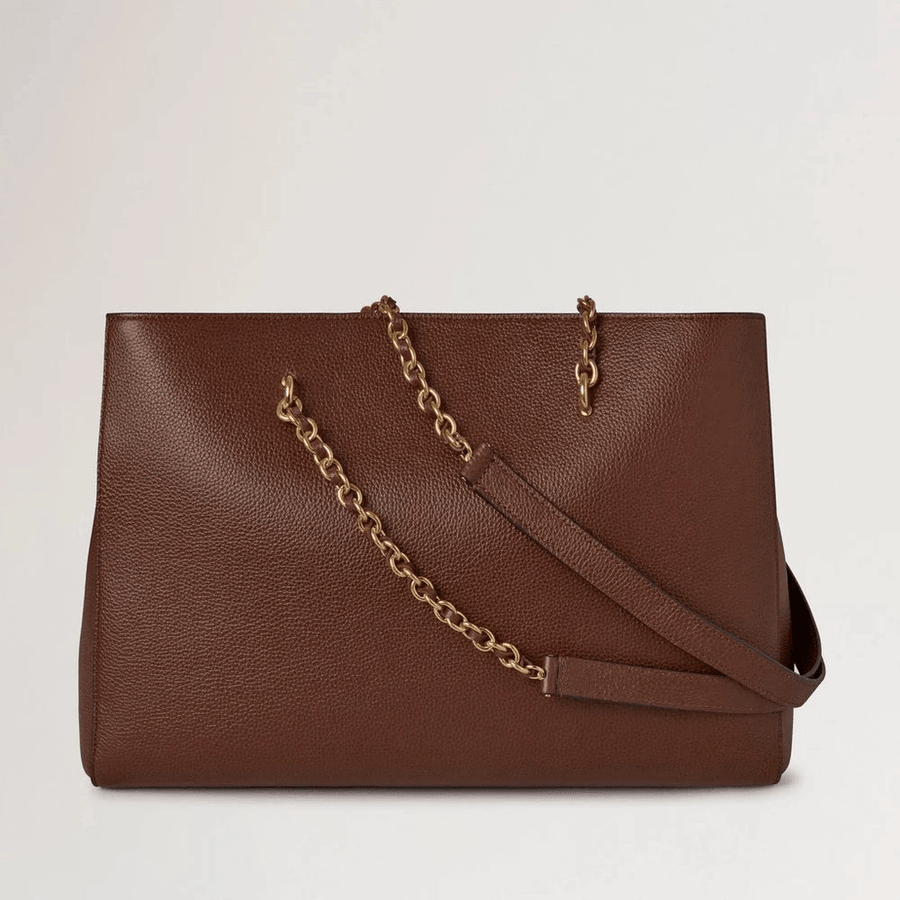 Mulberry Lily Chain Tote Small Classic Grain Oak Two Tone - Lily Taske - HH9577/552G110