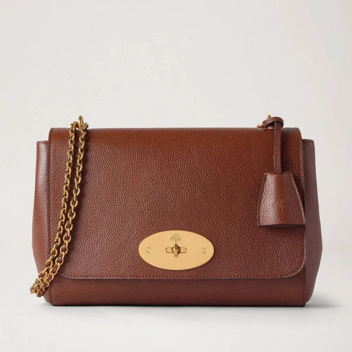Mulberry Medium Lily Tvåfärgad ekläderväska med guldkedja och detaljer, modell HH0022552G110