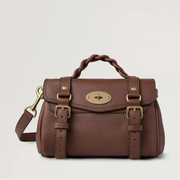 Mulberry Mini Alexa Bright Oak Heavy Grain Väska