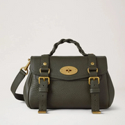 Mulberry Mini Alexa Juniper Green Heavy Grain Väska