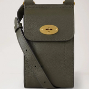 Mulberry Mini Antony Pouch Small Classic Grain Juniper Green Väska