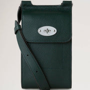 Mulberry Mini Antony Pouch Small Classic Grain Mulberry Green Väska