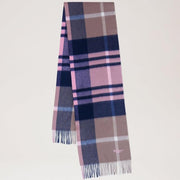 Mulberry Small Check Merino Wool Scarf Sorbet Pink Halsduk