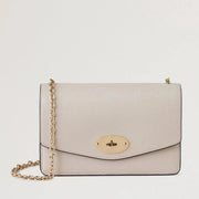 Mulberry Small Darley Small Classic Grain Chalk Väska