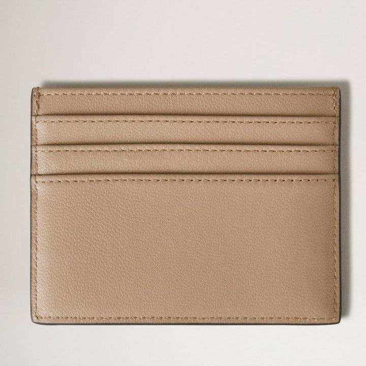 Mulberry Kreditkortsslip Maple med dragkedja har en beige korthållare i slätt läder med flera kortfickor. Modell RL7840587E631.