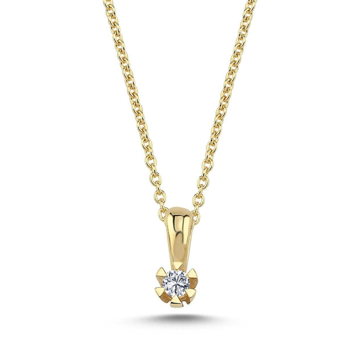 Nuran 14kt Star Vedhæng 0.03ct W.Si - Vedhæng - V1964-003-PATZRG