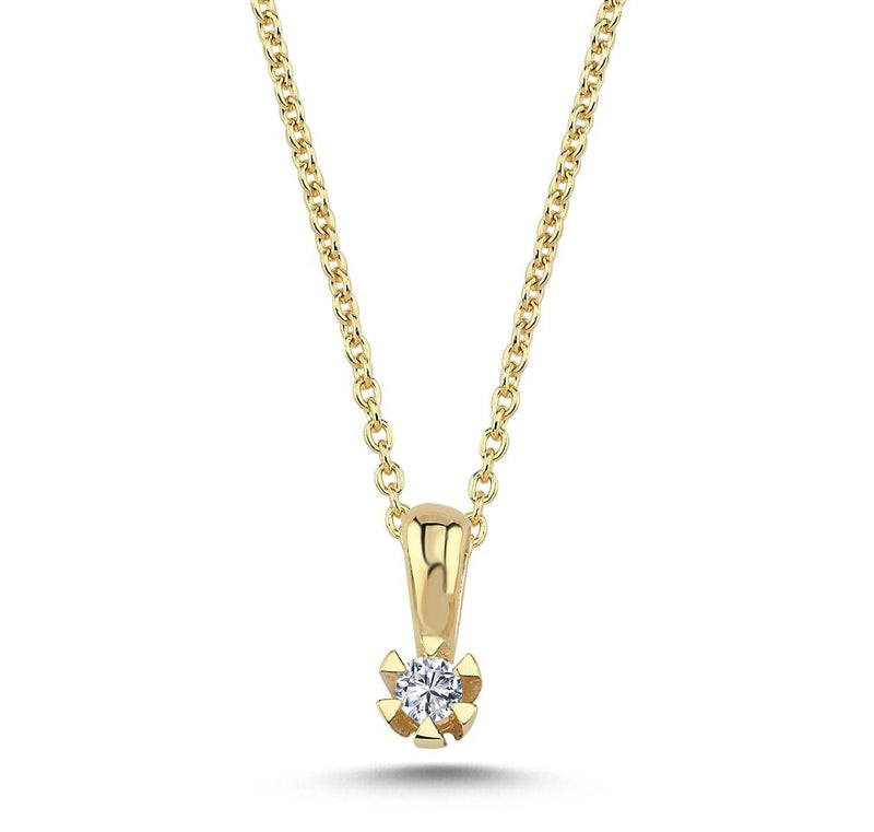 Nuran 14kt Star Vedhæng 0.03ct W.Si - Vedhæng - V1964-003-PATZRG