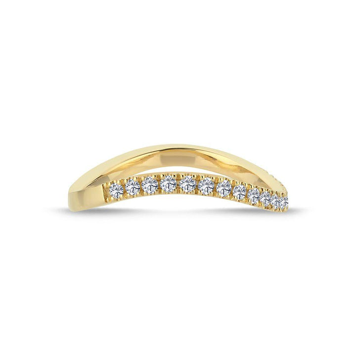 Nuran 14kt Valentina Ring 0,25ct WSI. Elegant guldring med en rad gnistrande diamanter. Modell a2460-025-rg-001-2