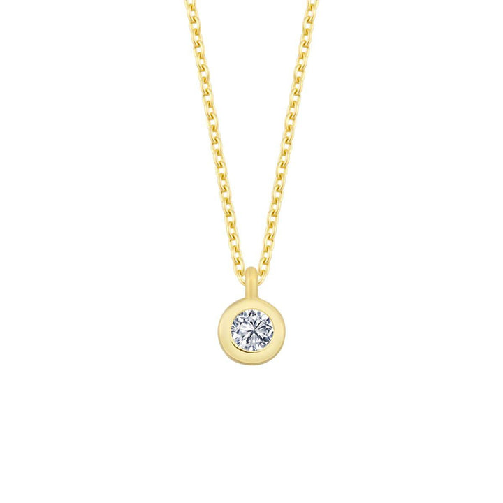 Nuran 14kt Zoe Halskæde 0.03ct W/Si - Halskæde - V2314-003RG