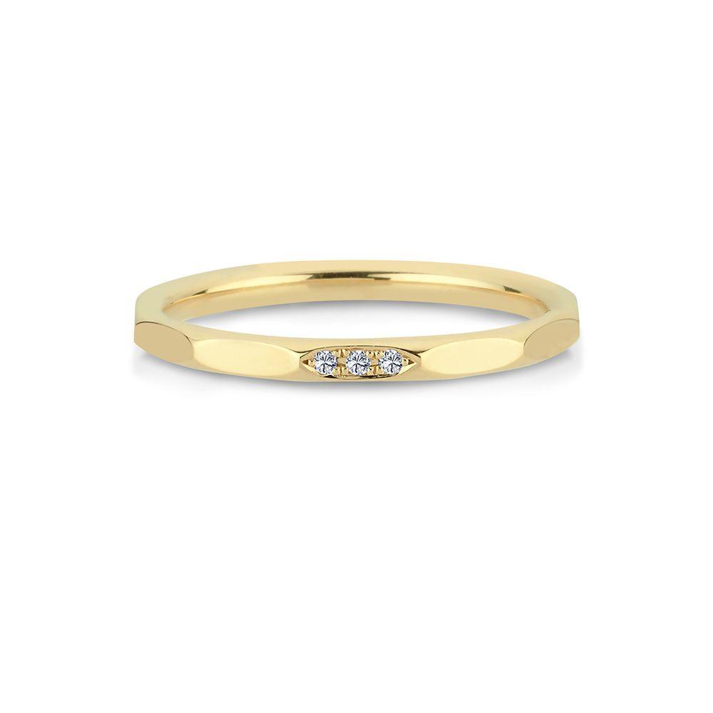 Nuran Noelle 14kt Guld Ring 0.015ct W/Si - Ringe - A3065-0015RG-001