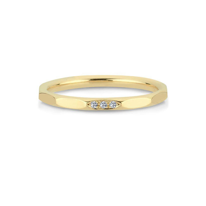 Nuran Noelle 14kt Guld Ring 0.015ct W/Si - Ringe - A3065-0015RG-001
