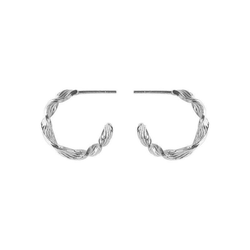 Pernille Corydon Dancing Wave Hoops I Sølv - Øreringe - E-489-S