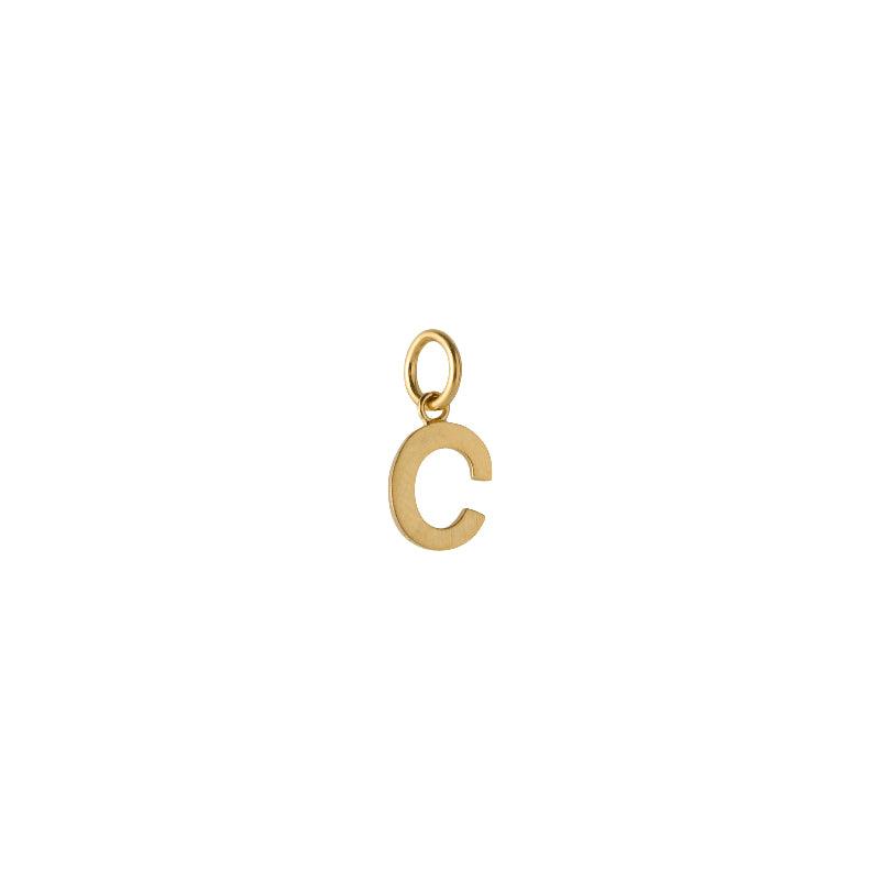 Pernille Corydon Love Letter Forgyldt - Bogstavsvedhæng A-W - Vedhæng - P-960-GP-003