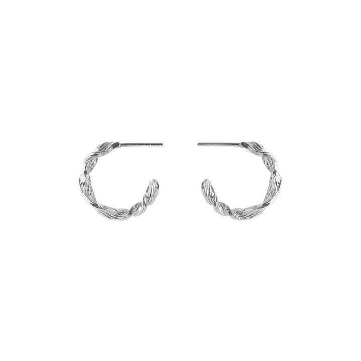 Pernille Corydon Small Dancing Wave Hoops I Sølv - Øreringe - E-488-S