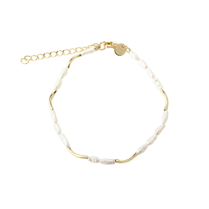 Aqua Dulce Alura White Armband i förgyllt silver