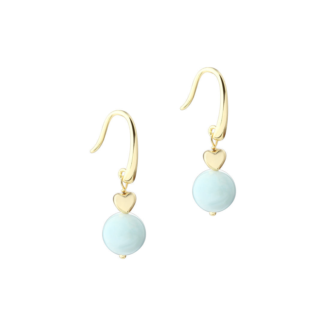 Aqua Dulce Morganite Dream Ear Hook In Gilded Silver