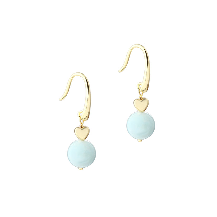 Aqua Dulce Morganite Dream Ear Hook In Gilded Silver