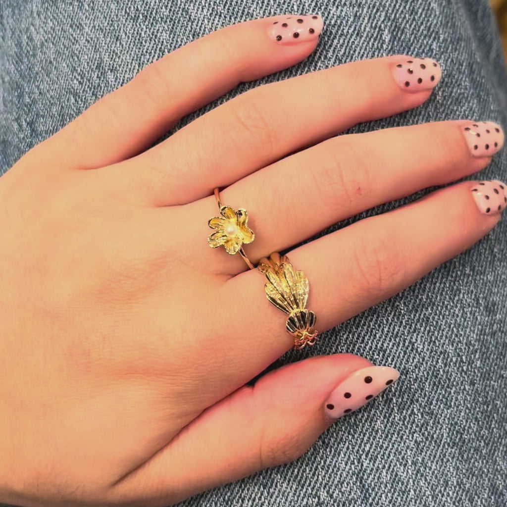 Mads Z Pearlily 14kt Guld Ring m. Perle