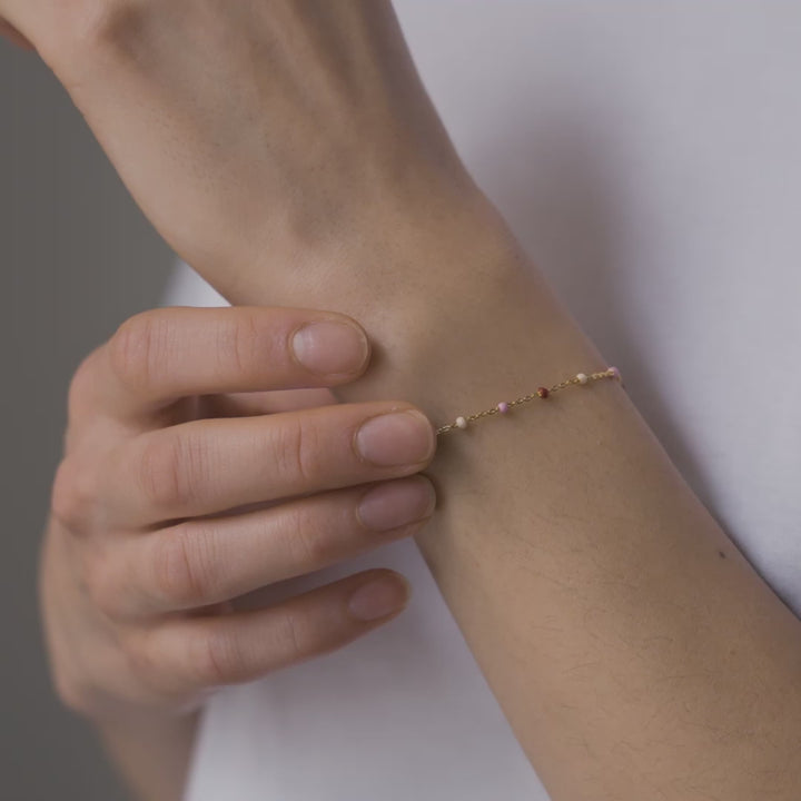 Emalj Lola Rosie Armband - B66G -ROSIE